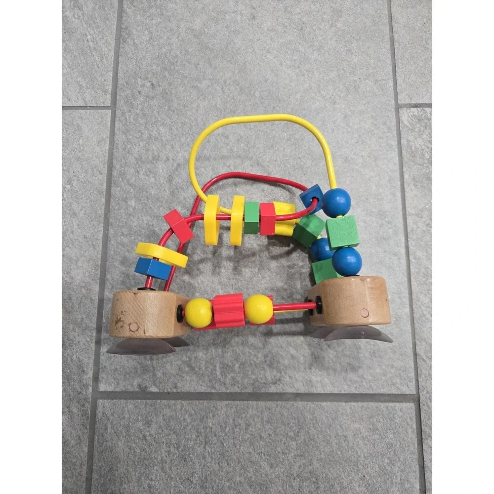 Melissa & Doug My First Bead Maze Wooden Toddler Toy Suction Cup Activity